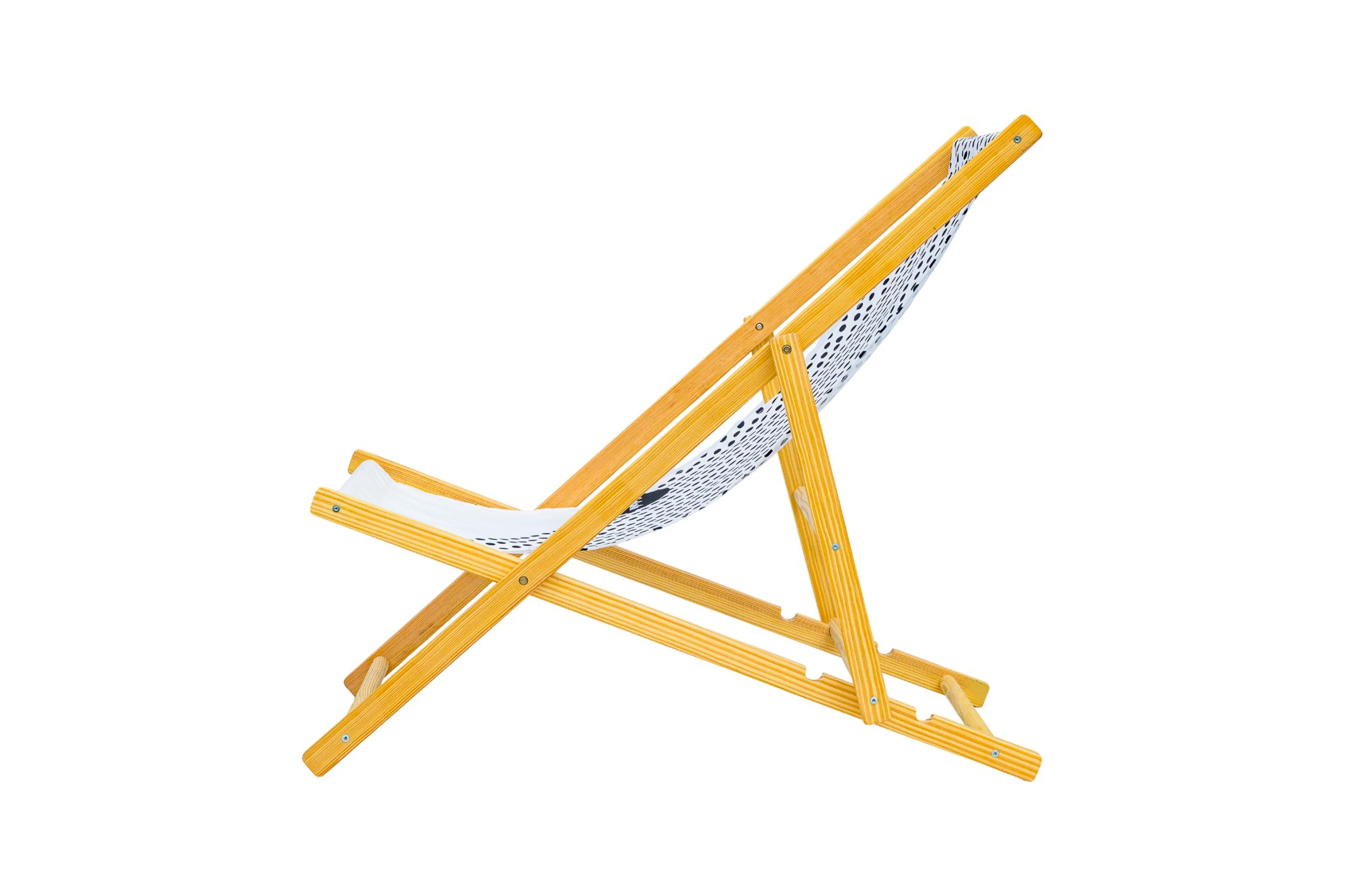 Bohemia Wooden Deckchair - Dots Diagonal - Image 3