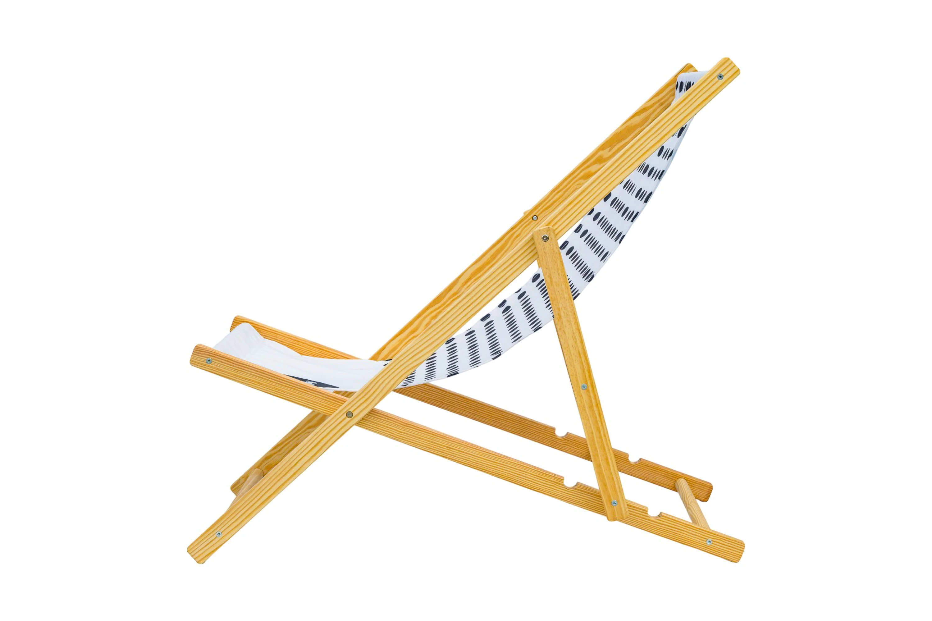 Bohemia Wooden Deckchair - Dots Large - Image 3