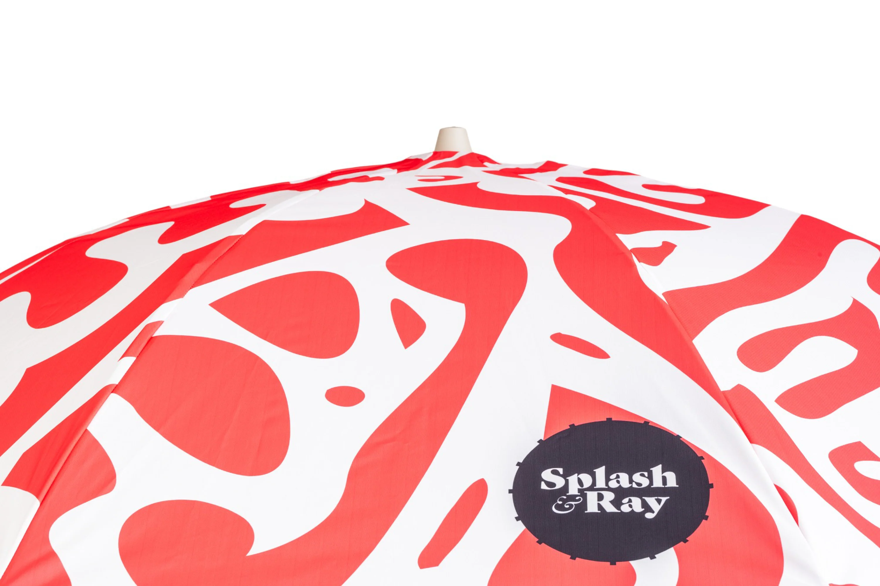 Coastal Cuts Wooden Beach Parasol - Pink - Image 5