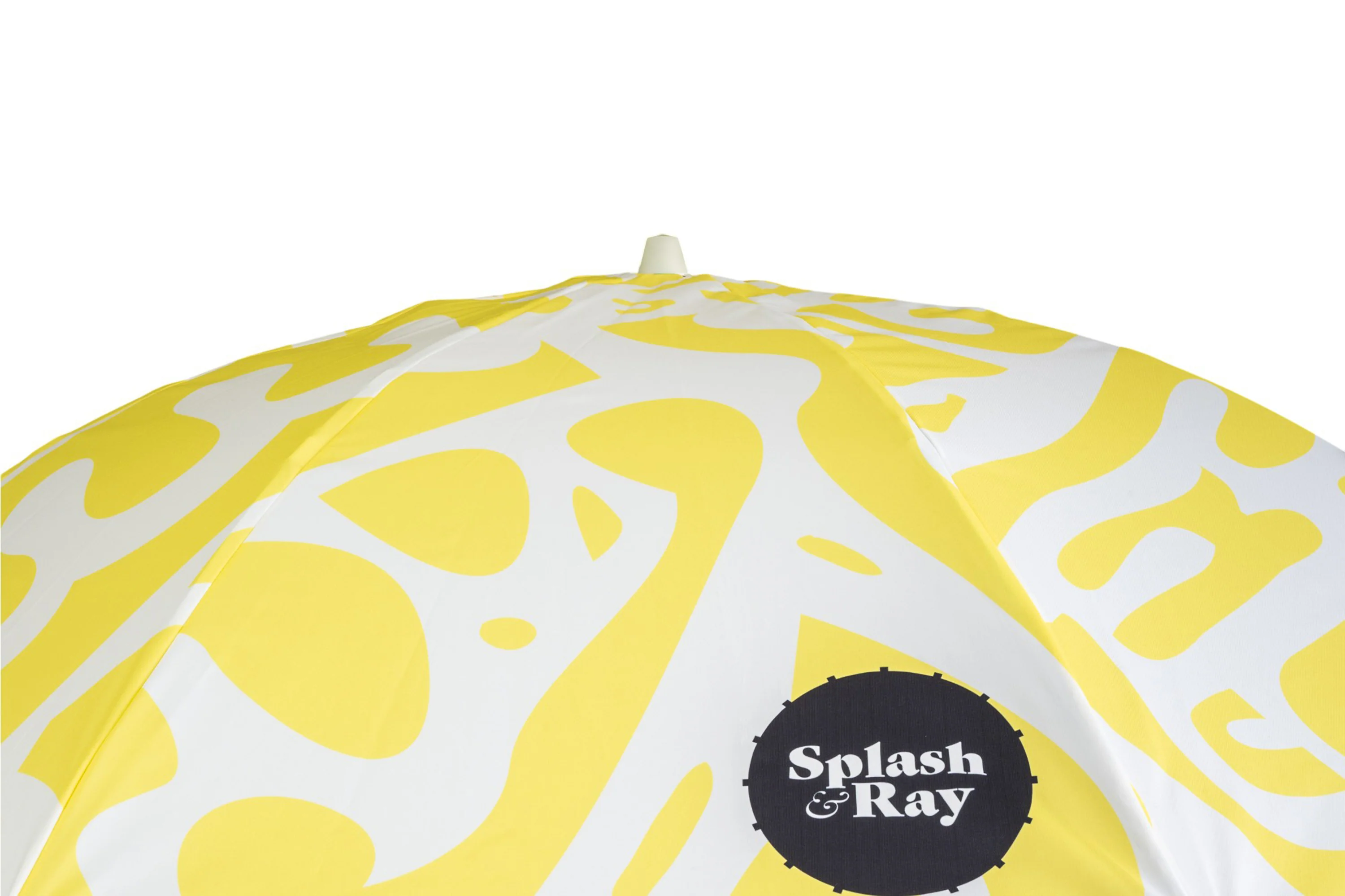 Coastal Cuts Wooden Beach Parasol - Yellow - Image 5