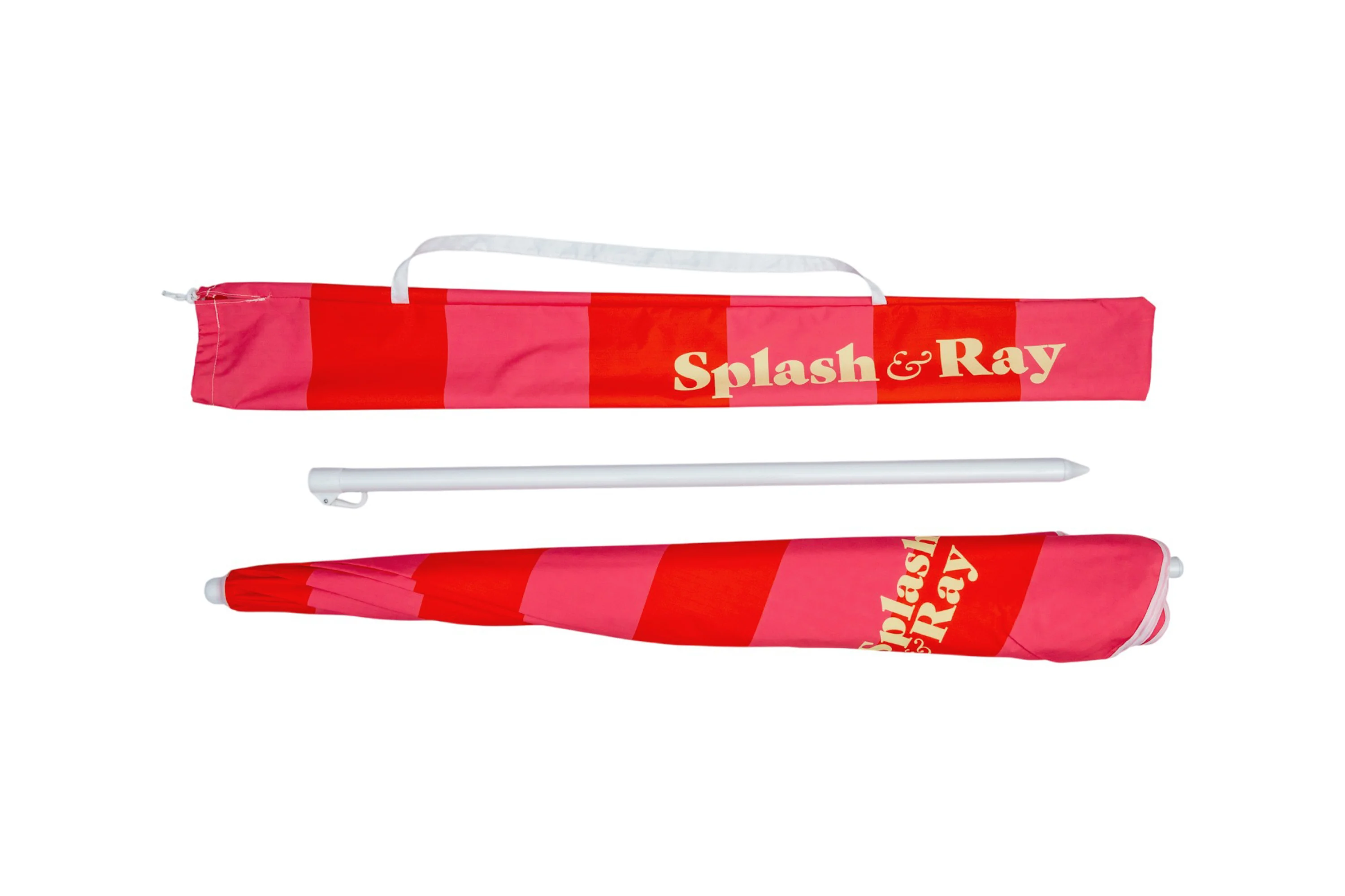 Parallel Palms 2.25 Umbrella - Red/Pink - Image 5