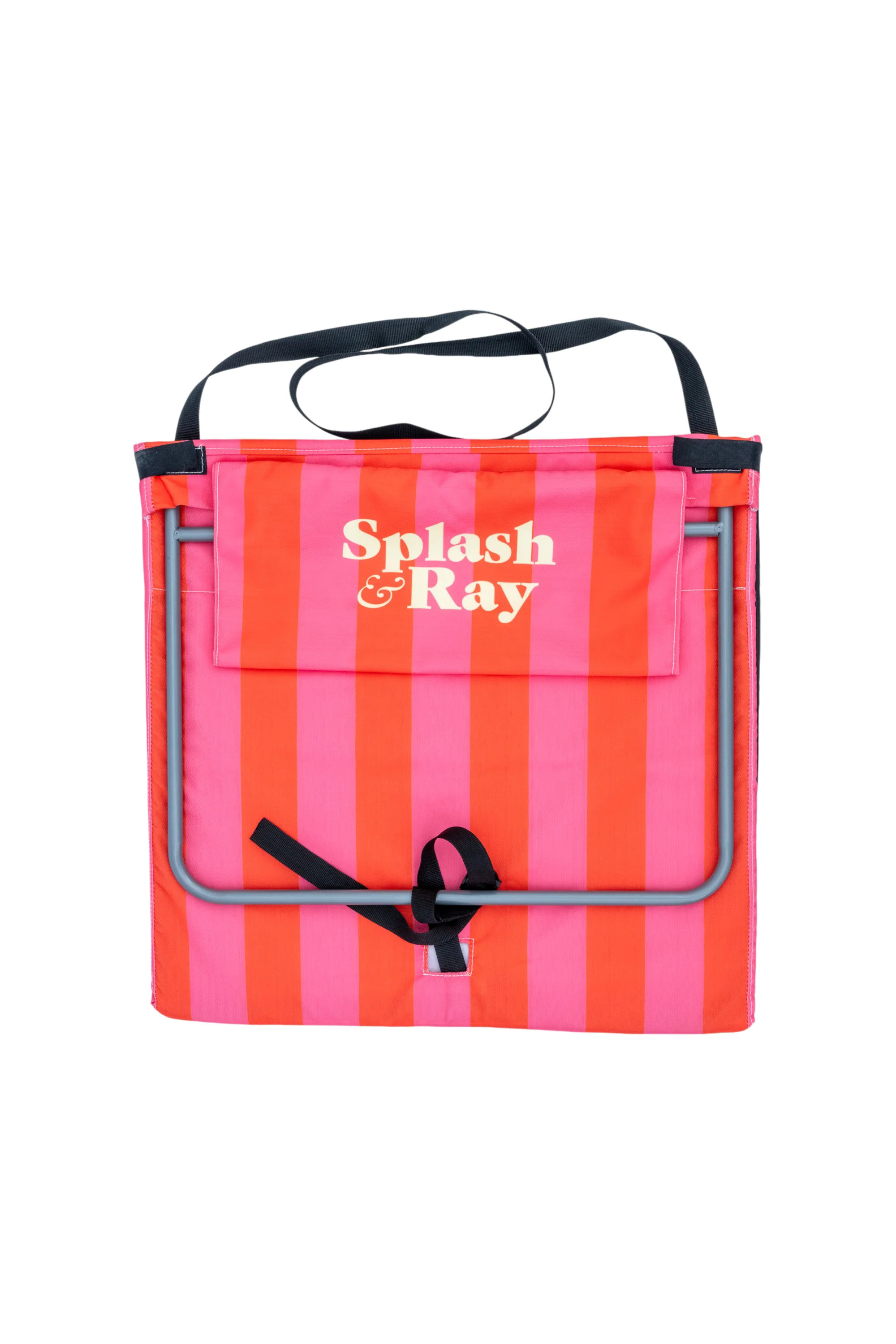 Parallel Palms Back-Beach Mat - Red/Pink - Image 4