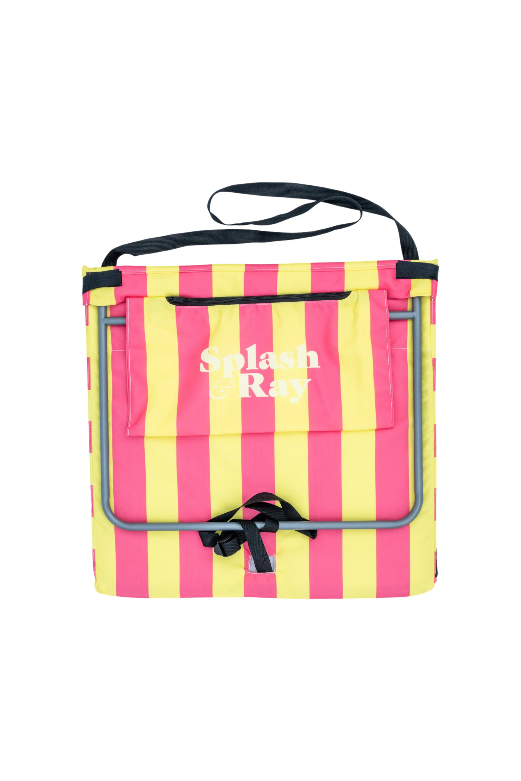 Parallel Palms Back-Beach Mat - Yellow/Pink - Image 4